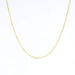 16 Inch Beaded Curb Chain