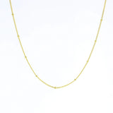 16 Inch Beaded Curb Chain