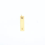 Gold Trinket Bar Letter Tag