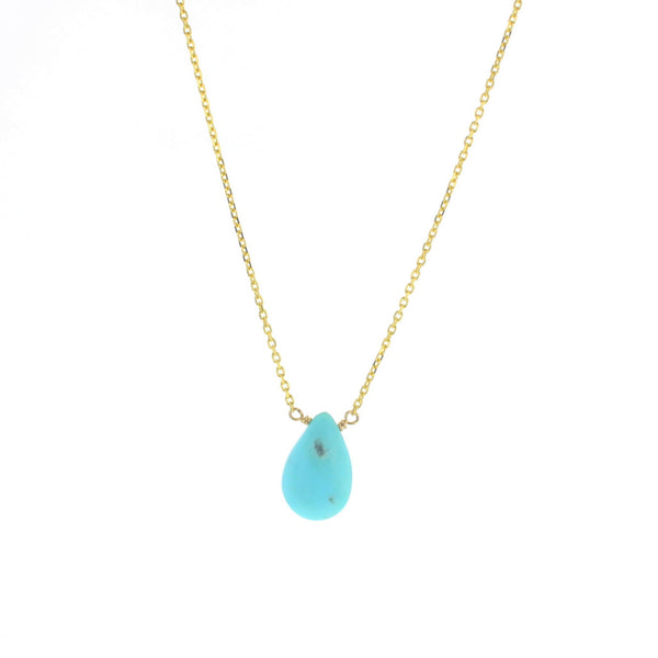Lotus Jewelry Studio Gold Mila Tourquoise Necklace