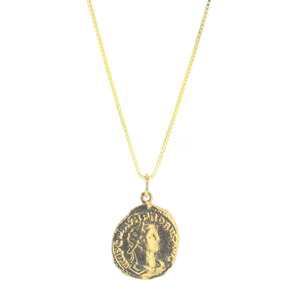 Lotus Jewelry Studio Gold Large Hermes Coin Necklace