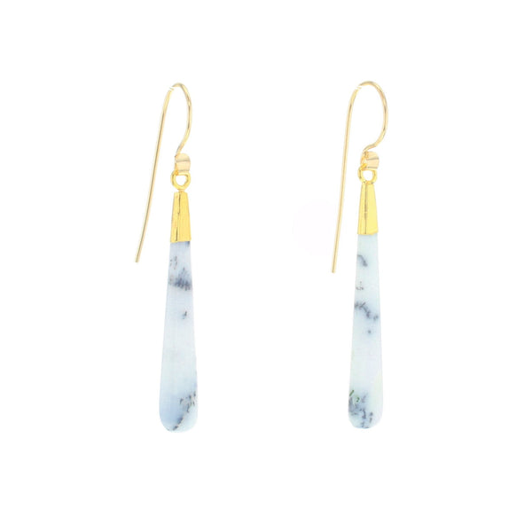 Lotus Jewelry Studio Gold Mia Dendritic Opal Earrings