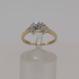 14k Yellow Gold .87ct Engagement Ring