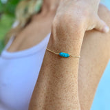 Lotus Jewelry Studio Gold Slater Turquoise Bolo Bracelet