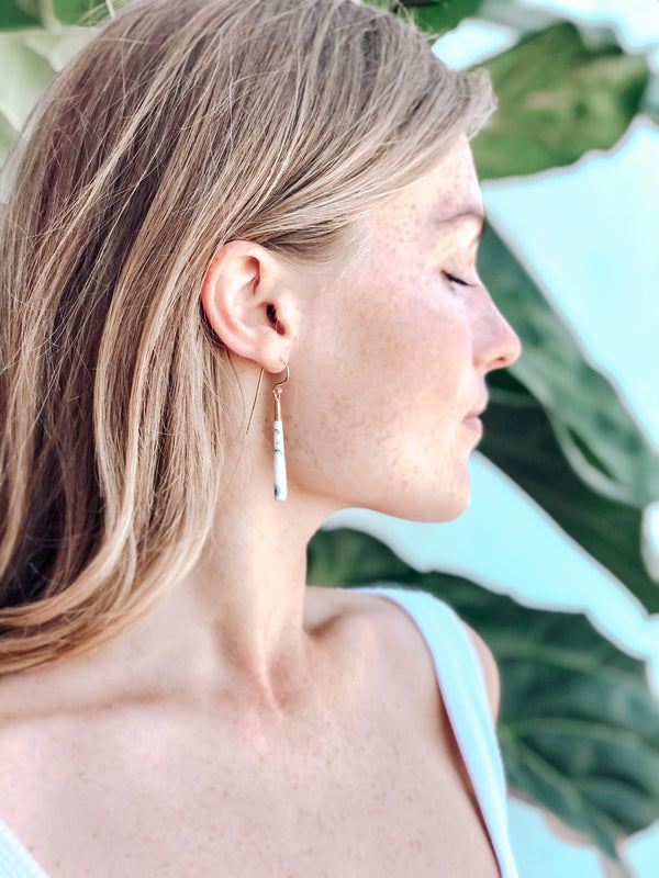 Lotus Jewelry Studio Gold Mia Dendritic Opal Earrings