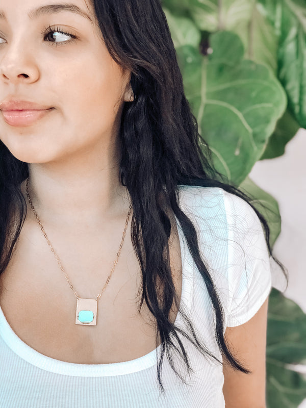 Lotus Jewelry Studio Silver Atoll Turquoise Necklace