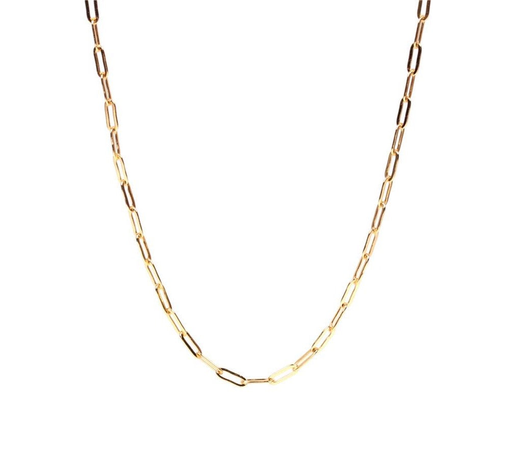 Nespoli Jewelers Paperclip Chain Adjustable Necklace