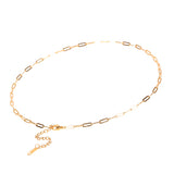 Paper Clip Chain Adjustable Necklace