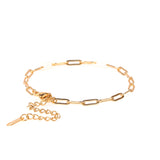 Paper Clip Chain Adjustable Bracelet
