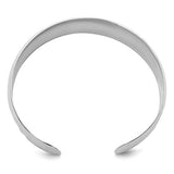 Sterling SIlver Polished Hammered Cuff Bracelet