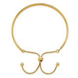 Sterling SIlver Gold-plated Cuff Adjustable Bracelet