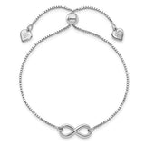 Sterling SIlver Infinity Adjustable Bracelet
