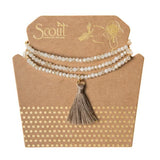 White Sand Tassel Wrap
