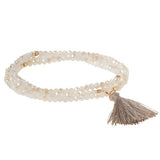 White Sand Tassel Wrap
