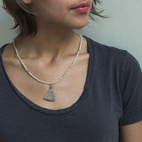 Cloud Grey Tassel Wrap