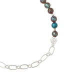 Scout Curated Wears Blue Sky Jasper Mini Stone With Chain Stacker Bracelet