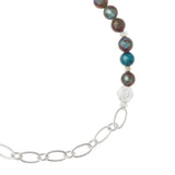 Scout Curated Wears Blue Sky Jasper Mini Stone With Chain Stacker Bracelet