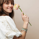 Scout Curated Wears Blue Sky Jasper Mini Stone With Chain Stacker Bracelet