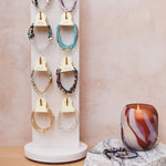 Scout Curated Wears Blue Sky Jasper Mini Stone With Chain Stacker Bracelet