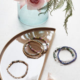 Scout Curated Wears Lava Mini Stone With Chain Stacker Bracelet