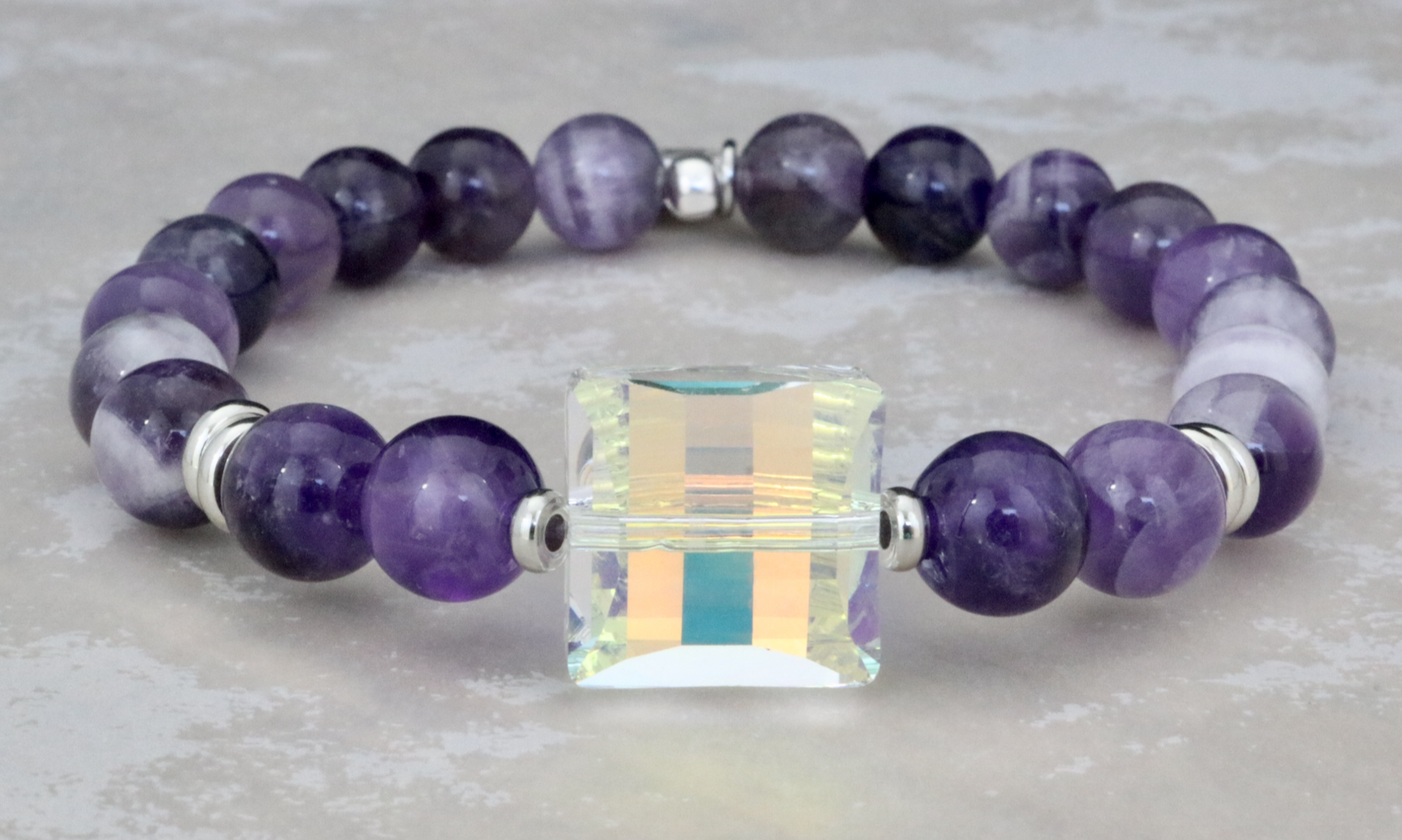 Sophie Swarovski Crystal and Amethyst Bracelet