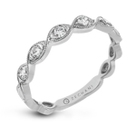 14kt White Gold .24ct Stackable Ring