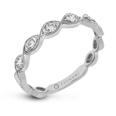 14kt White Gold .24ct Stackable Ring