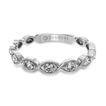 14kt White Gold .24ct Stackable Ring