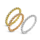 14k White Gold .41ct Diamond Stackable Ring