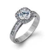 Zeghani 14k White Gold Engagement Ring 960