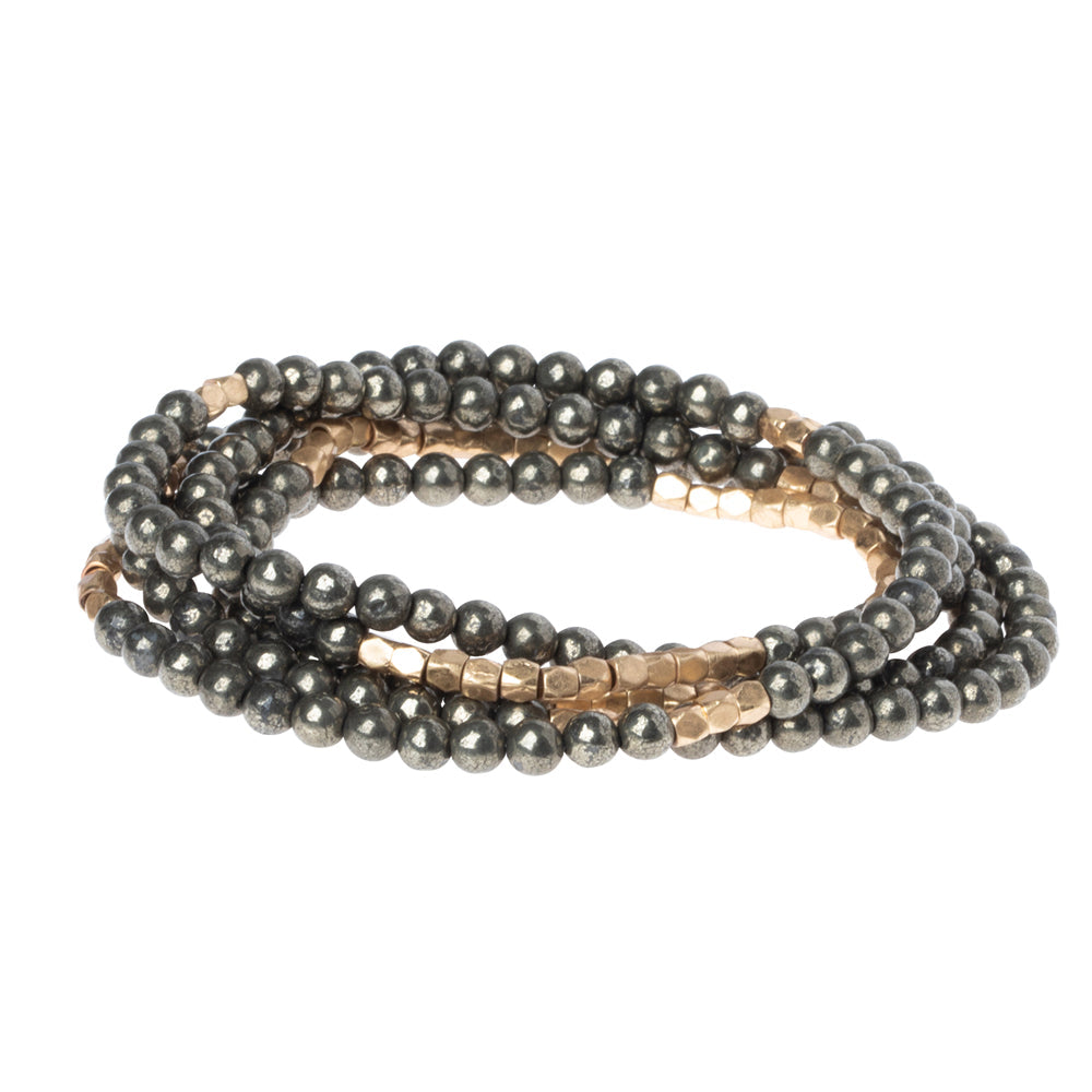 Scout Curated Wears Pyrite Stone of Positive Energy Wrap