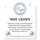 Silver Mom Crown Amethyst Stone Bracelet