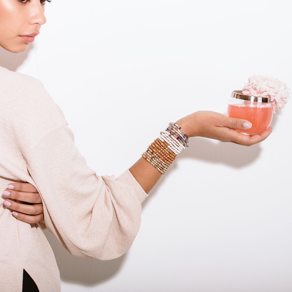 White Lava Stone of Strength Wrap
