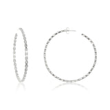Teeny Pod Silver CZ Hoops