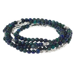 Scout Curated Wears Silver Azurite Stone of Heaven Wrap