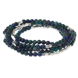 Scout Curated Wears Silver Azurite Stone of Heaven Wrap