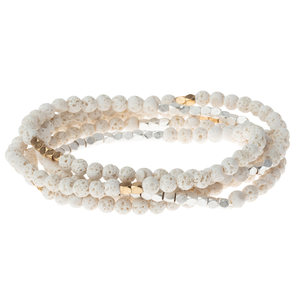 White Lava Stone of Strength Wrap