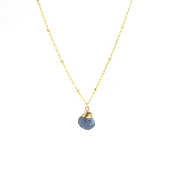 Lotus Jewelry Studio Gold Dendritic Opal Trinket Necklace