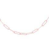 Paper Clip Chain Adjustable Necklace