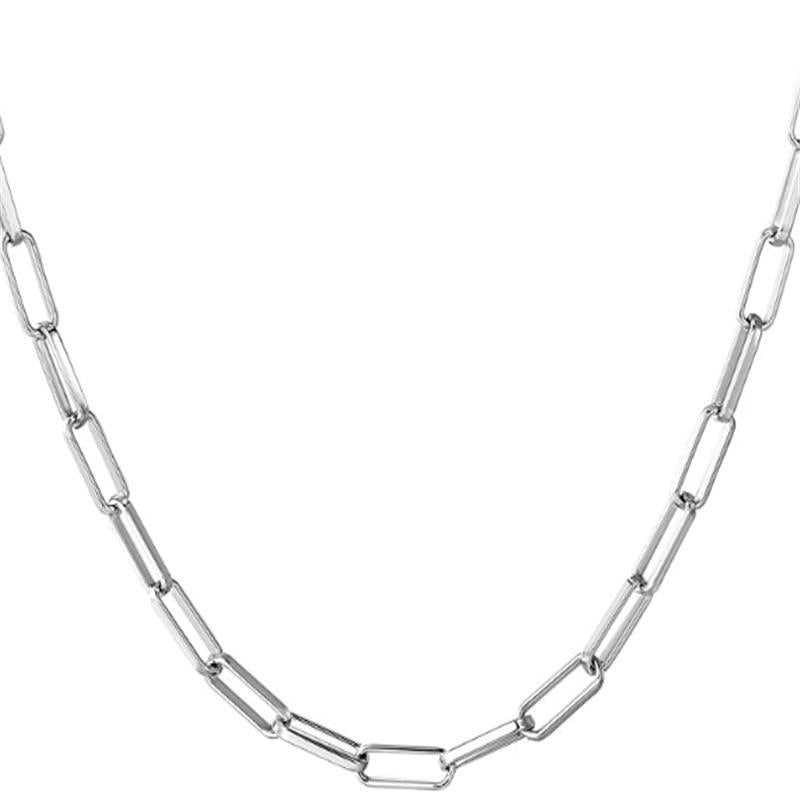 Paper Clip Chain Adjustable Necklace