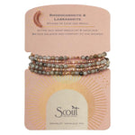 Scout Curated Wears Rhodochrosite & Labradorite Stone Duo Wrap & Pin
