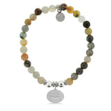 Silver Protect Our Parks Montana Agate Stone Bracelet