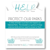 Silver Protect Our Parks Montana Agate Stone Bracelet