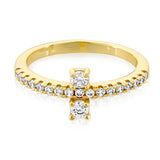 Margaret Gold CZ Ring