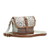 Leaf Print Small Cross Body Bag