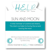 Silver Sun and Moon Turquoise Stone Bracelet
