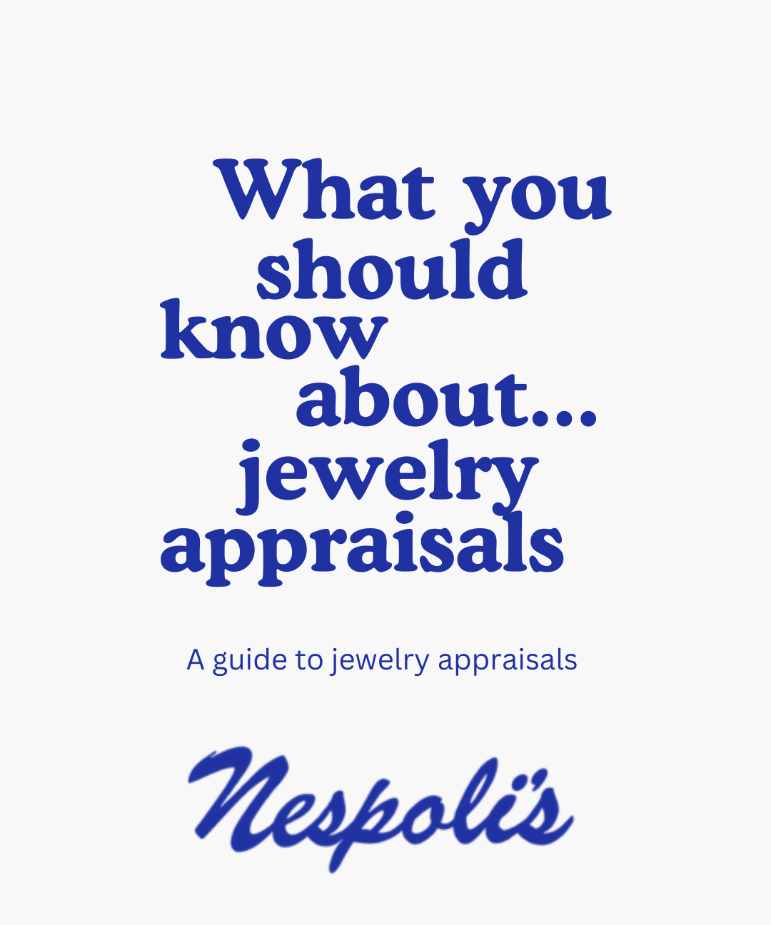 What you should know about... jewelry appraisals