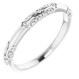 14k Gold Embellished Wedding Band