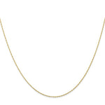 14k Yellow Gold .95mm Sparkle Rope Chain