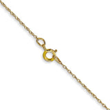 14k Yellow Gold .95mm Sparkle Rope Chain